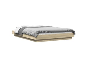 Lit 2 places 140x200 cm    coloris marron