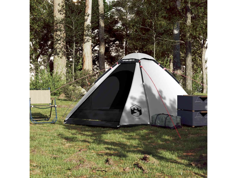  Tente de camping, tente à dôme 4 personnes tissu occultant imperméable shl82497  - Conforama D