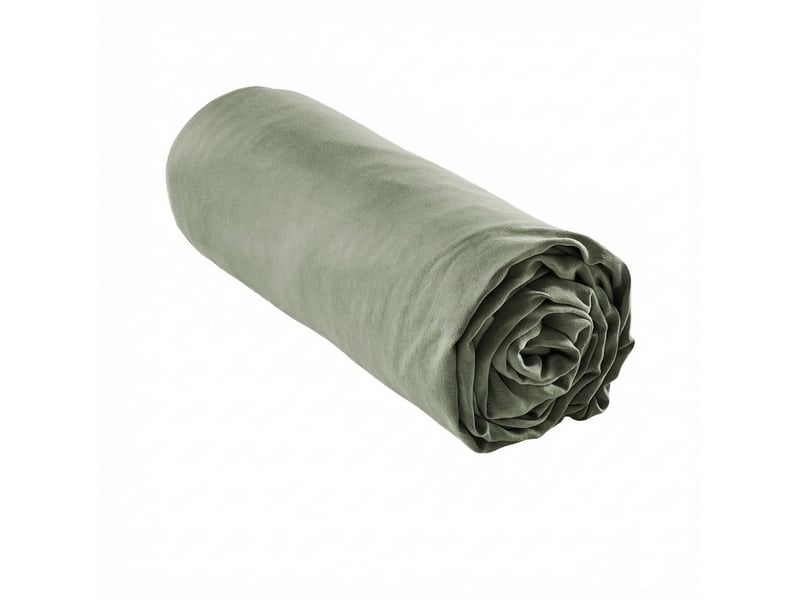  Drap housse 90x190+30 cm lyocell gabrielle thym PD24902 - Conforama B