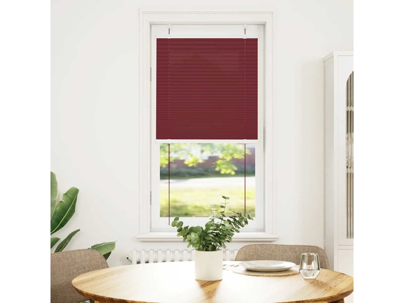  Store plissé, store de fenêtre rouge bordeaux 65x100 cm largeur du tissu 64,4 cm cf47048  - Conforama A
