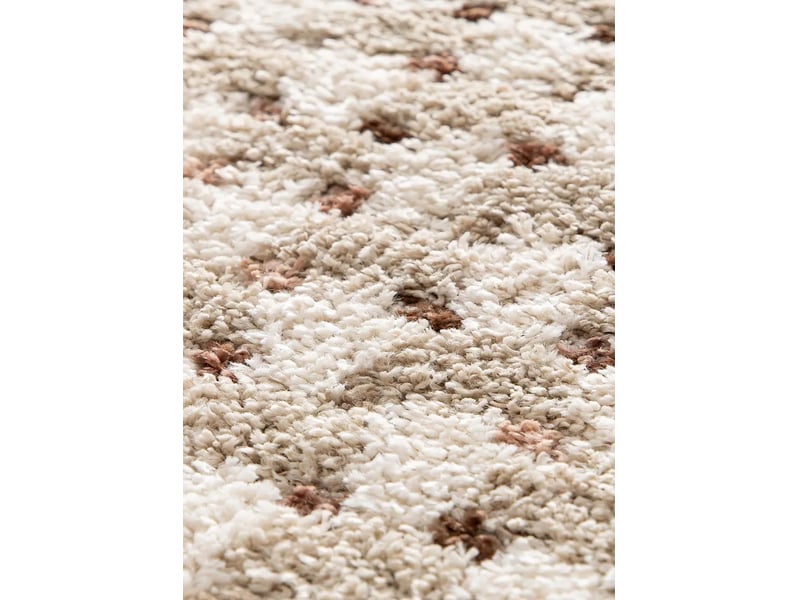 Tapis enfant shaggy scandinave beige crème, 80 x 150 cm 51737 - Conforama D