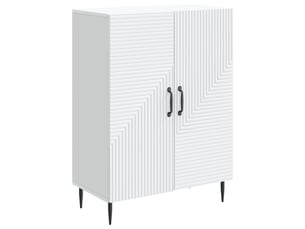 Buffet - bahut - meuble de rangement blanc 66 x 34,5 x 89,5 cm bois d'ingénierie