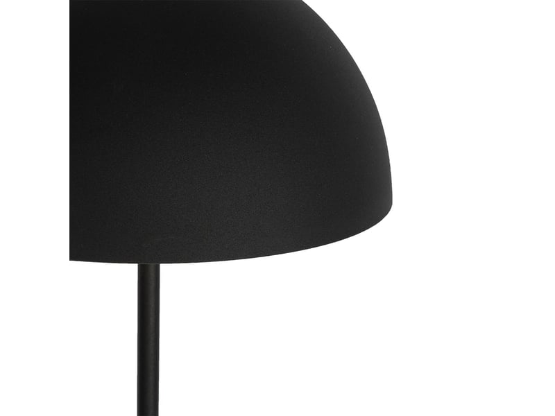 Lampadaire d'extérieur noir rechargeable à 3 niveaux de luminosité - keira  - Conforama B
