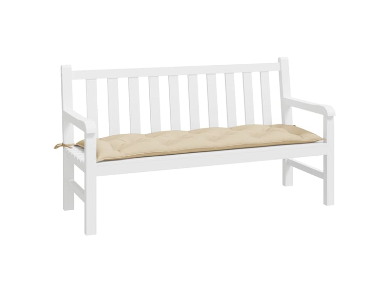  Coussin de banc de jardin, coussin d'assise beige 150x50x7 cm tissu oxford cf52655  - Conforama C