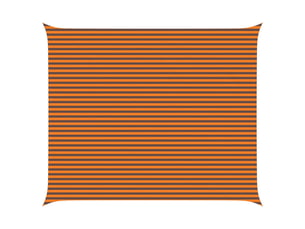 Voile d'ombre - voile d'ombrage - voile parasol orange et marron 5 x 6 m 100 % polyester oxford