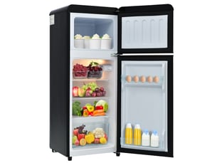 Refrigerateur 2 portes (congél en haut) froid Statique <strong></strong> 105.5x41x45.5cm - largeur 45.5 cm x hauteur 105.5 cm