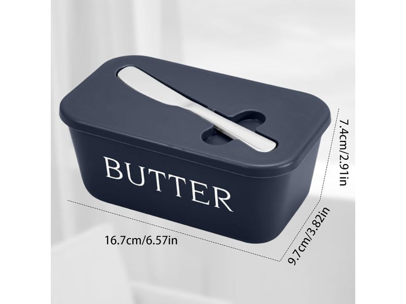  Beurrier,couvercle à beurre avec couteau et conteneur à fromage hermétique pour cuisine service camping réfrigérateur frigo salle à manger et compto OGS000264LSY - Conforama B