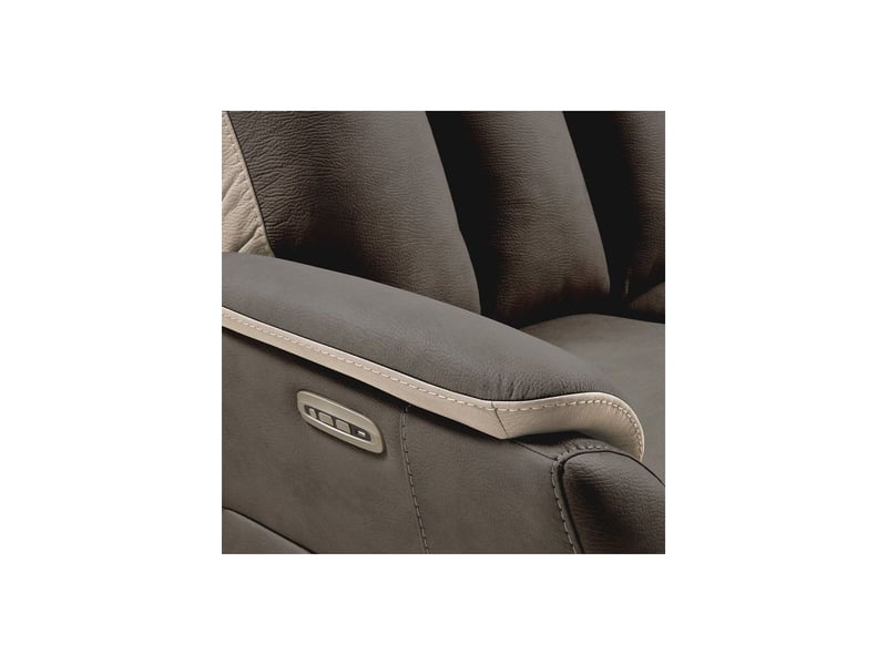  Canapé 3 places relax électrique new nobuck gris foncé et beige - odeon ODEON - Conforama D