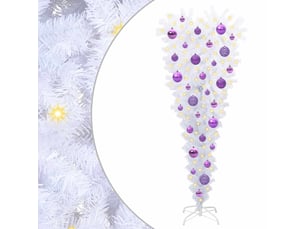 Sapin de noël, arbre de noël artificiel avec 150 led blanc 120 cm pvc et acier cf61179