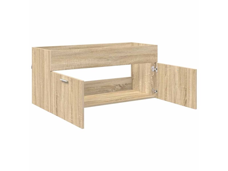  Armoire d'évier, meuble de rangement chêne sonoma bois d'ingénierie  - Conforama E
