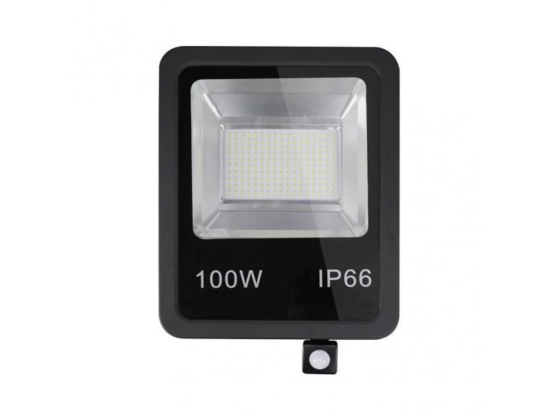  Projecteur led abrila olivino 100 w 9000 lm 6500 k noir ip66 39,5 x 28,5 x 7 cm 147781009 - Conforama A