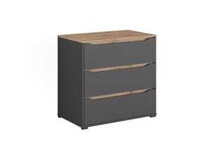 Commode 1 tiroir(s) <strong>VICCO</strong> <strong></strong> coloris gris largeur 80 cm