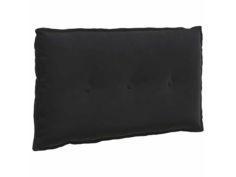  Coussin de dos, coussin de dossier noir 80 x 50 cm tissu en velours côtelé cf54852  - Conforama A