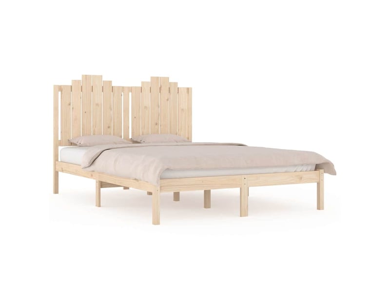  Lit double- lit adulte -  cadre de lit sans matelas bois massif  - Conforama A