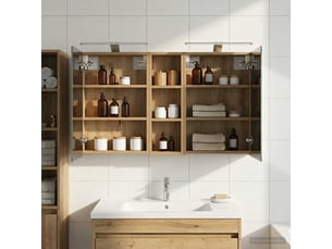 Ensemble de meubles de salle de bain 3 pcs 100x10.5x60.5 cm shl9737