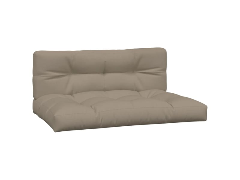  Lot de 2 coussins de palette, coussins de canapé taupe tissu cf59625  - Conforama A
