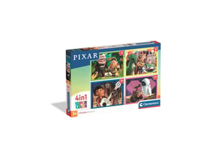 Jeu de puzzles 4 en 1 pixar 12 16 20 24 pieces 19 x 14 cm
