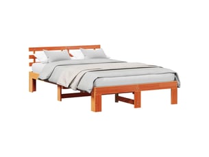 Lit 2 places 120x190cm coloris marron