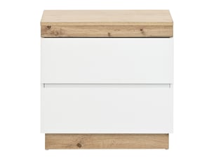 Commode 2 tiroir(s)    <strong>MERAX</strong> <strong>commode bicolore</strong> coloris bicolore largeur 55 cm
