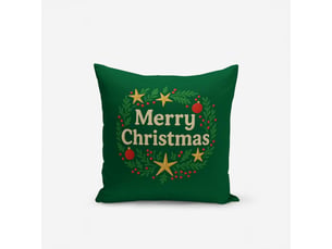 Housse de coussin rectangulaire de noël merry christmas dimm