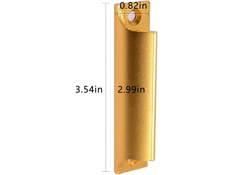  2 pièces (or) poignée en alliage d'aluminium | poignée de porte coulissante | poignée de porte de balcon | poignée de tiroir d'armoire | pour fenêtre  - Conforama D