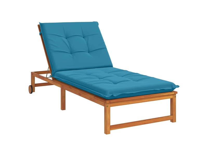 Coussin de transat, coussin pour bain de soleil gemert 100 % polyester bleu clair cf56123 - Conforama C