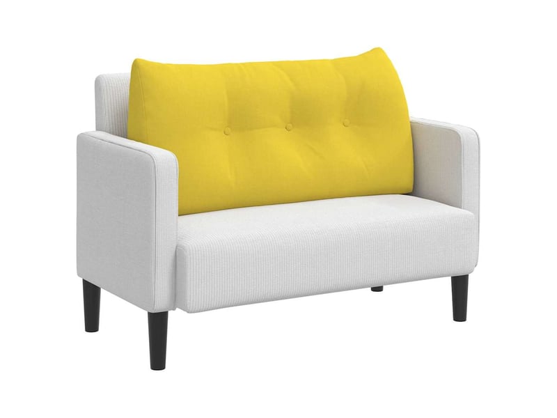  Coussin de dos, coussin de dossier jaune clair 100 x 24 x 50 cm tissu cf54767  - Conforama C