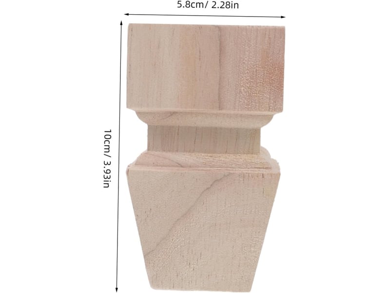  4pièces canapé bois de meubles de table bois pour remplacement et support de mobilier  - Conforama B
