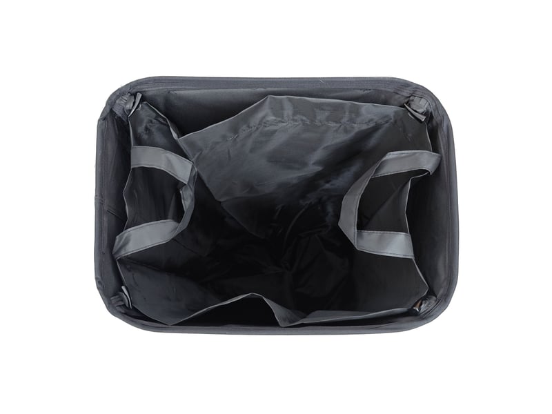  Conteneur de collecte 100 litres rangement pratique bureau cuisine 70 x 43 x 33 cm en polyester gris 13_0017922  - Conforama B