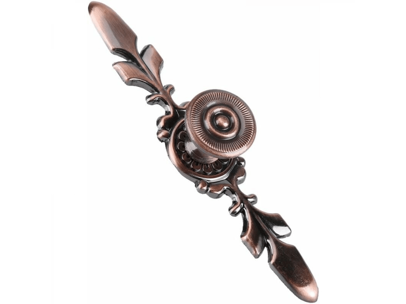  Tirant de porte vintage avec panneau arrière pour porte de maison, placard, tiroir, armoire, tirant avec vis, bronze rotatif, 4 pièces  - Conforama B