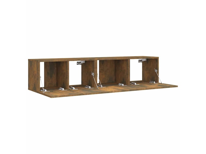  Ensemble de meubles tv 2 pcs chêne fumé bois d'ingénierie shl19008  - Conforama C