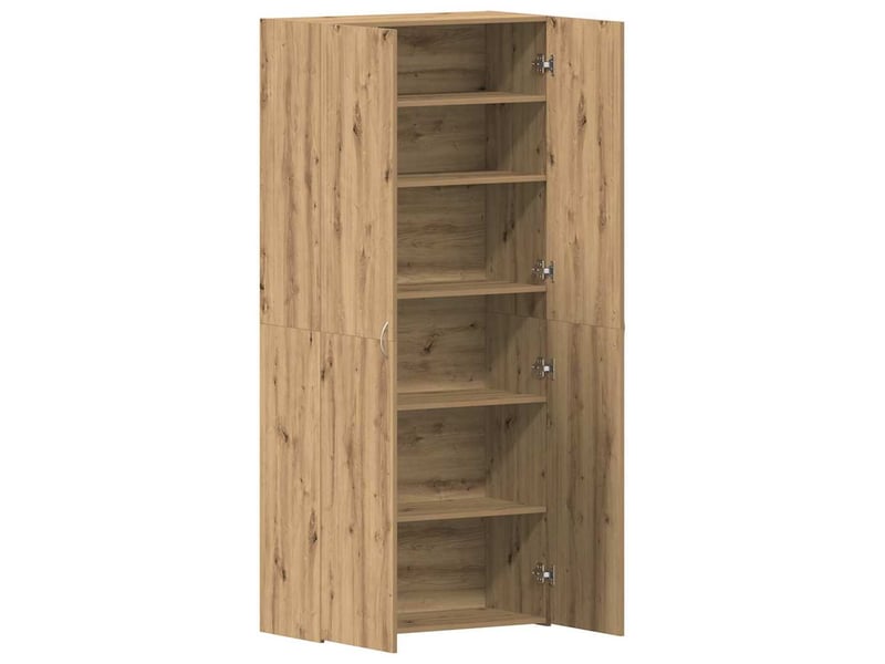  Meuble à chaussure, cabinet à chaussures 80x35.5x180 cm bois d'ingénierie shl64  - Conforama E