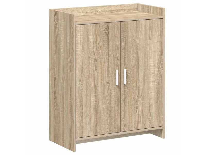  Meuble à chaussure, cabinet à chaussures avec porte chêne sonoma 73,5x36x92 cm  - Conforama A