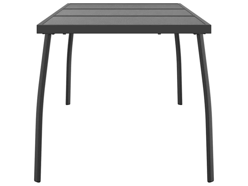  Table basse | table de jardin anthracite 165x80x72 cm treillis d'acier  - Conforama D