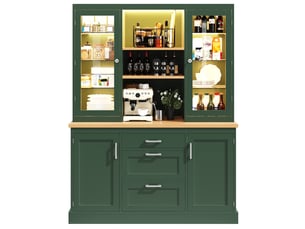 Buffet 4 porte(s) 3 tiroir(s) <strong></strong> <strong>evarich</strong> coloris vert