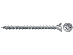 Fischer - vis à bois powerfast ii 4,0x45 tête fraisée, empreinte pz, zingué blanc, filetage totalboite de 500