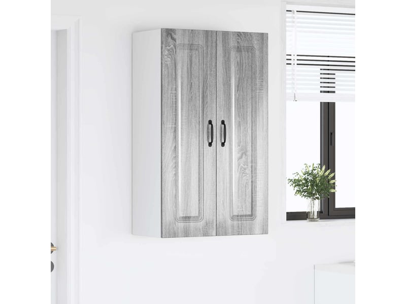 Meuble mural de cuisine | armoire de cuisine gris sonoma 60x31x100cm shl4315 - Conforama D