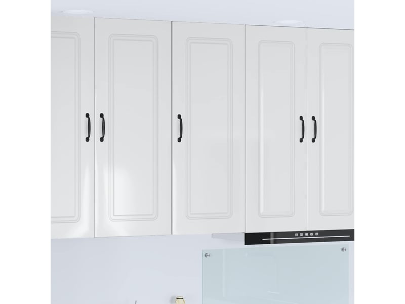 Meuble mural de cuisine | armoire de cuisine blanc brillant shl5184 - Conforama B
