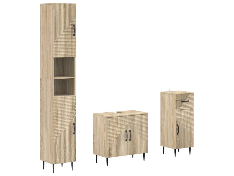  Ensemble de meuble de salle de bain 3 pièces haarlem cf63438  - Conforama A