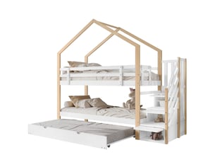 Lit superposé 90x190/200 cm <strong></strong> <strong></strong> coloris blanc