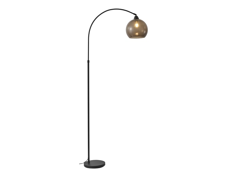 Lampadaire Métal 195 cm noir GIANNIS - Conforama H