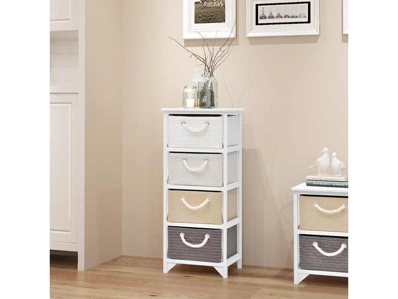  Armoire de rangement 4 tiroirs bois  - Conforama B