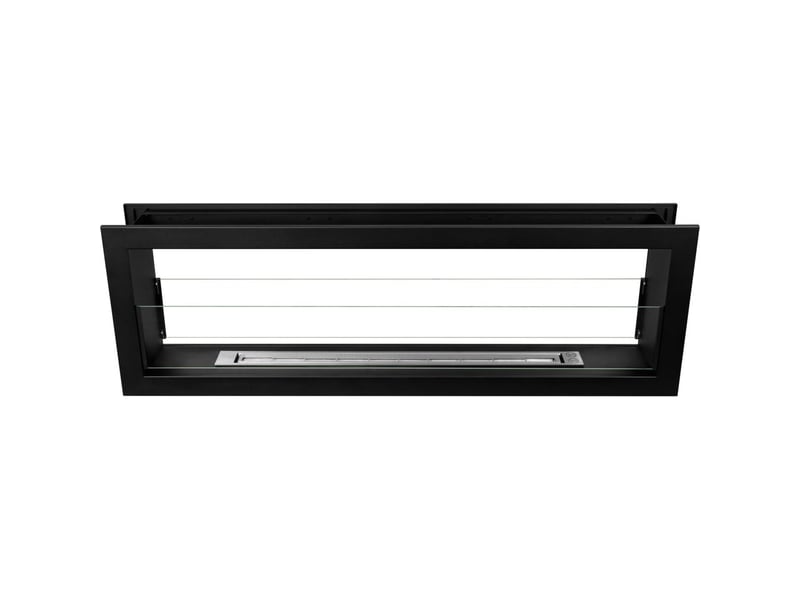  Montefalco 120 - cheminée à bioéthanol encastrable double face 120x40x15 cm avec brûleur en acier de 1,25 l  - Conforama E