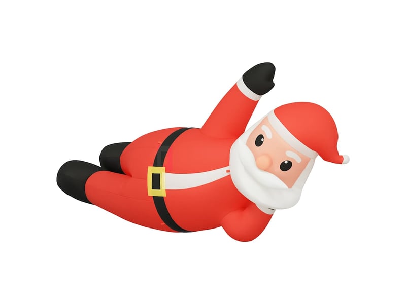  Père noël couché gonflable led 160 cm  - Conforama D