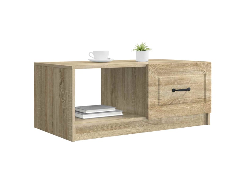  Table basse - table de salon - table à thé chêne sonoma 90 x 50 x 37 cm bois d'ingénierie  - Conforama C