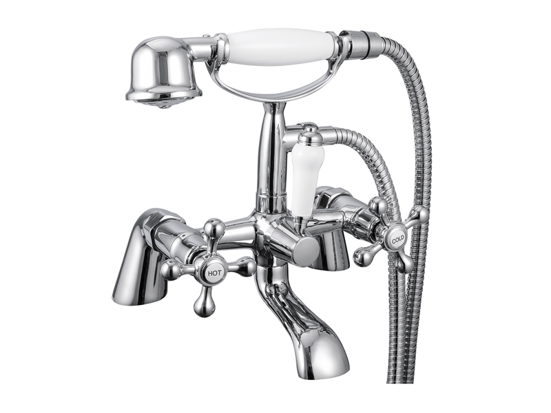  Robinet mélangeur baignoire rétro sur pieds victoria  - Conforama B