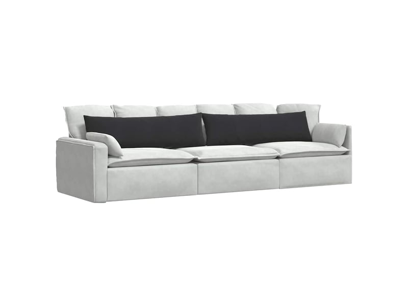  Lot de 2 coussins de canapé, coussins décoratifs noir 145 x 40 cm cf59134  - Conforama C