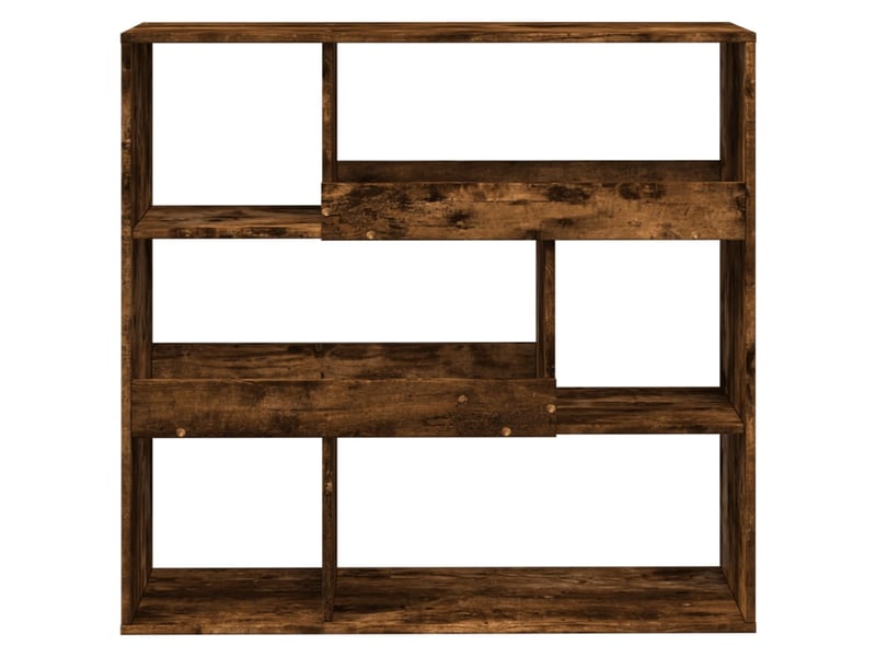 Cloison bibliothèque, meuble de rangement chêne fumé bois d'ingénierie shl7714  - Conforama D