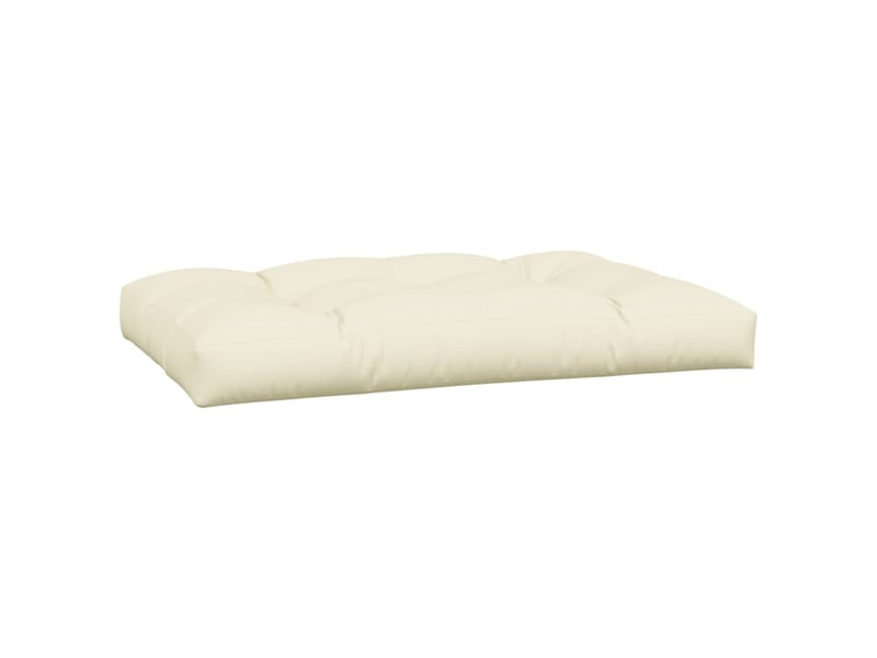  Lot de 2 coussins de palette, coussins de canapé crème tissu cf59527  - Conforama D