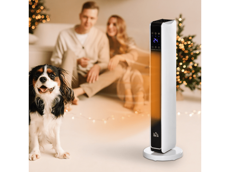  Chauffage électrique soufflant oscillant 65° 2200w avec télécommande et minuterie 8h  - Conforama C